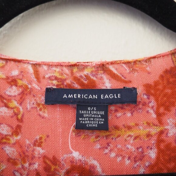 American Eagle Boho Scarf Print Kimono sz OS - Picture 4 of 7